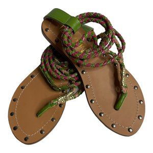 Kim & Zozi Green Leather Sandals Giles Size 7